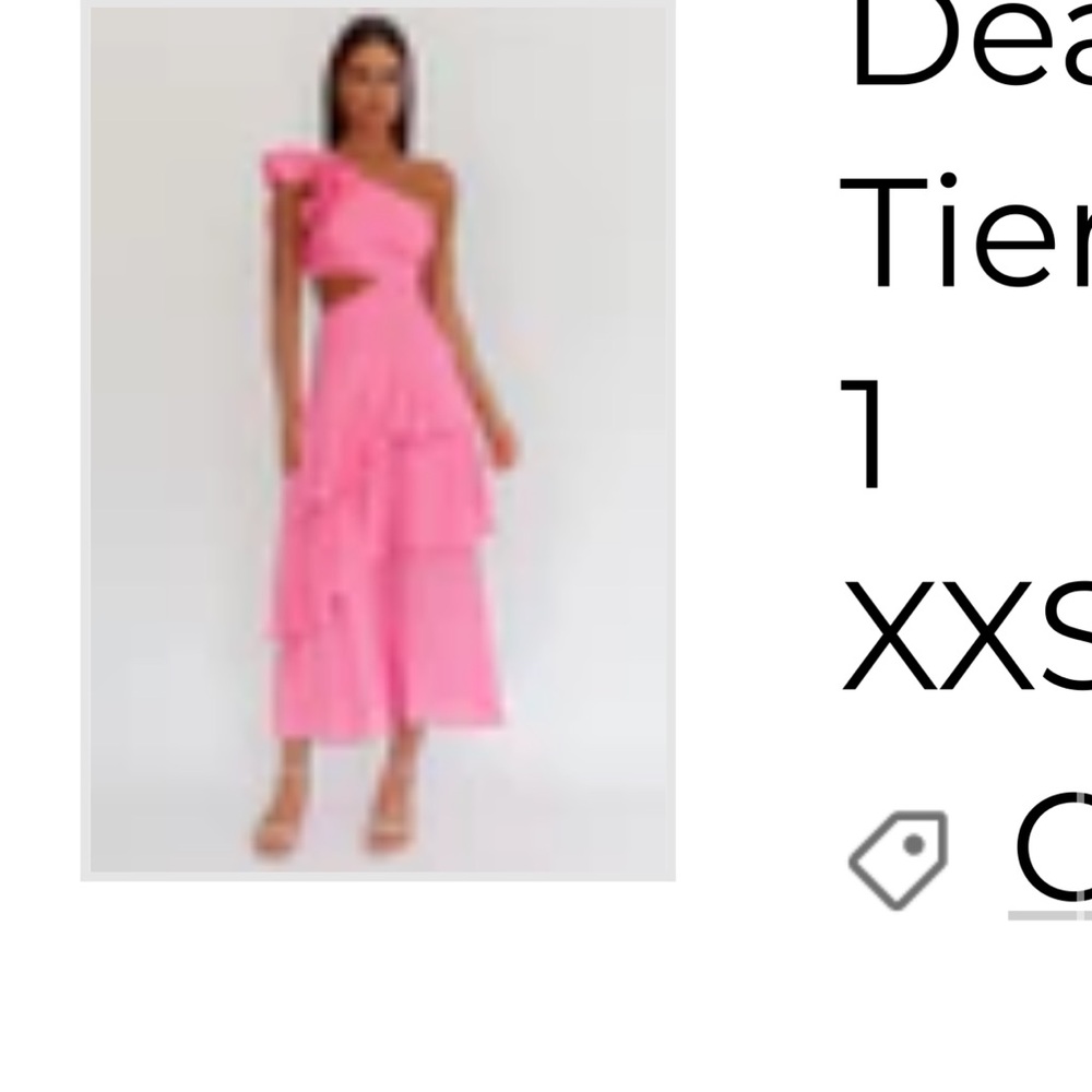 Selfie Leslie Vibrant Pink One-Shoulder Dress